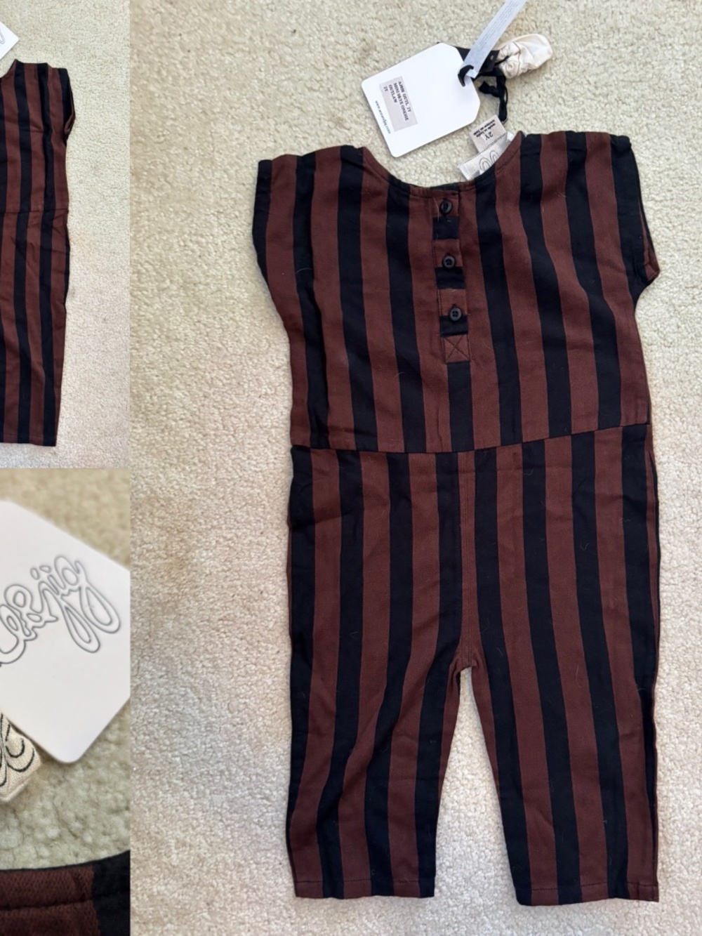 Ace & Jig Skye Onesie in Outlaw. 2Y.